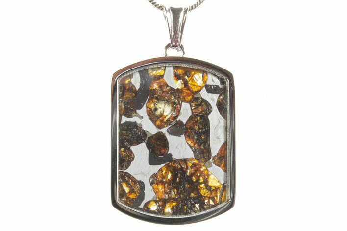 Sericho Pallasite Dog Tag Meteorite Pendant - Kenya #364114
